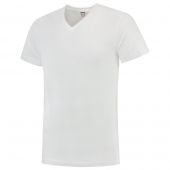 Tricorp T-shirt V Hals Fitted 101005 White Maat XS