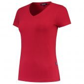 Tricorp T-shirt V Hals Fitted Dames 101008 Red Maat XS
