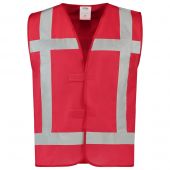 Tricorp Vest Reflectie 453014 Fluor Red Maat S