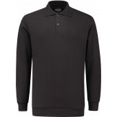 WorkMan Polosweater+rib - Zwart maat 2XL