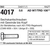 - Zeskanttapbout Zwart DIN 933 5.6 M12X40
