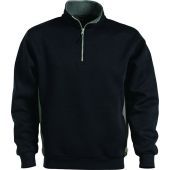 Fristads Acode Sweatshirt Met Korte Rit Ssluiting 1705 Df   / 100209-940-l Zwart L