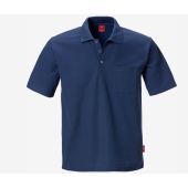 Fristads Polo met Borstzak Marineblauw 100780-540-XS
