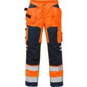 Fristads High Vis Werkbroek Klasse 2 20 Hi-Vis oranje/marineblauw C64