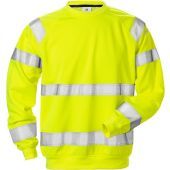 Fristads High Vis Sweatshirt Klasse 3 7 446 Bpv  Hi-vis Geel 4xl / 110151-130-4xl Hi-Vis geel 4XL
