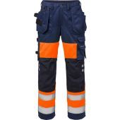 Fristads High Vis Werkbroek Dames Klass Hi-Vis oranje/marineblauw 34