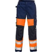Fristads High Vis Broek Dames Klasse 1 Hi-Vis oranje/marineblauw 34