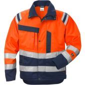 Fristads High Vis Jack Dames Klasse 3 4 Hi-Vis oranje/marineblauw XS