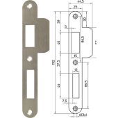 Oxloc Sluitplaat rvs  p7010-00l TBV 320304