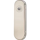 Oxloc Kortschild ovaal rvs met stalen onderplaat Blind Met Kruk