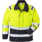 Fristads Flamestat High Vis Jack Dames Klasse 3 4275 Aths  Hi-vis Geel/marineblauw Xs / 122195-171-xs Hi-Vis geel/marineblauw XS