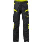 Fristads Broek 2552 Stfp  Zwart/hi-vis Geel D84 ZWART/HI-VIS GEEL D84