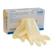M-Safe Werkhandschoen  Latex Onderzoekshandschoen Maat Xl 100st. MAAT XL 100ST.
