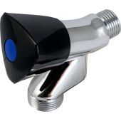 Beluchterkraan verchroomd 1/2" M. KEERKLEP