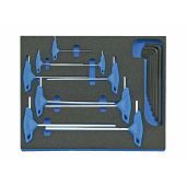 Gedore Stiftsleutelset 2005 CT2-DT 2142 met T-greep in 2/4 CT module, 17-dlg