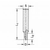 - Groeffrees 4mm Schacht 6 24211-4-04009