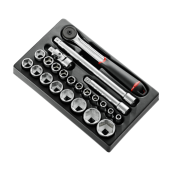 Facom Module doppen 1/2" 6-kant doppen met ratel MOD.S161-36