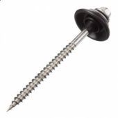 Houtdraadbout DIN 571 RVS + Sluitschelp M7X110 Din 571