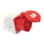 - Wandcontactdoos 400V/16A/5Pol