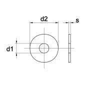 - Sluitring Voor Houtverbinding DIN 440R Galv. Verzinkt M10