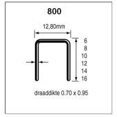Dutack Nieten Serie 800  Verzinkt Doos A 10000st 8mm 8MM