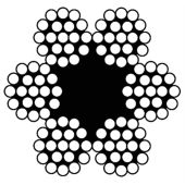 DX Staalkabel Verzinkt + Touwkern 6X19 + 1 Twk 03MM