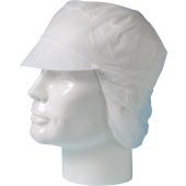 . Pet + Klep Pp + Haarnetje A 100 St. Wit WIT