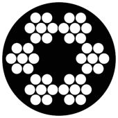 DX Staalkabel Verzinkt + PVC 6X7+Twk 3/4MM