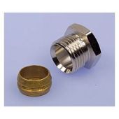 Delftechniek Klemset vernikkeld heimeier 1/2" X 15MM