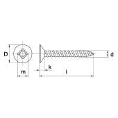 - Zelftappendeplaatschroef PKK Philipsdrive Din 7982 Galv.Verzinkt 4.2X19