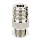 RECHTE-DUBBELE-NIPPEL AISI 316 3/4" NPT X 3/4" BSP 3/4"NPT X 3/4"BSP