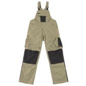 Mascot Amerikaanse overall met kniezakken 12169 Lichtkhaki/zwart Maat 90C46