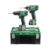 Hikoki Combideal KC12DAWAZ Accu Boormachine Set 12V