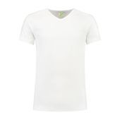 Lemon & Soda T-shirt V-neck cot/elast SS for him White mt XL