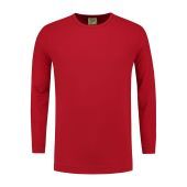 Lemon & Soda T-shirt Crewneck cot/elast LS for him 187C Rood mt L