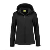 Lemon & Soda Lem3627 L&s Jacket Hooded Soft Shell For Her Black L Her Black L HER