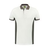 Lemon & Soda Lem4600 L&s Polo Workwear White/pg L Unisex White/PG L UNISEX
