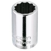 Facom Rb 12-kantdoppen 1/4'', Inch-maten Rb.3/16 RB.3/16
