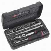 Facom 1/4" 6-Kantdoppenset van 3/16" tot 9/16" en bits - inch maten R.425AUP