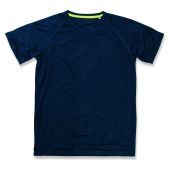 Stedman T-shirt raglan mesh activedry 533C Marineblauw mt L