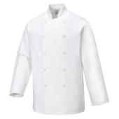 Portwest Sussex Koksjas White Maat Small WHITE MAAT SMALL