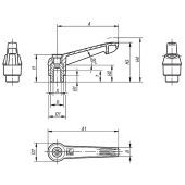Delftechniek Klemhefboom Binnendraad M8X12