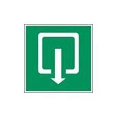 Brady PICTOGRAM UITGANG TEVENS NOODUITGANG<BR/>PIC 372<BR/>200*200MM 200*200MM