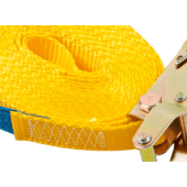 - Sjorband 2 Delig 3 Mtr X 25mm Ratel + Zware Haken Blauw RATEL + ZWARE HAKEN   BLAUW