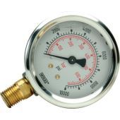 BVA Manometer  Gbw 1460 0-1000bar 1/4m 63mm 0-1000BAR 1/4M 63MM