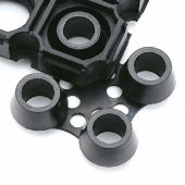 CONNECTOR RINGMAT verbindingsstuk zwart 4-voudig