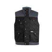 Dassy Tweekleurige bodywarmer Hulst PESCO61 Zwart/Cementgrijs Maat M