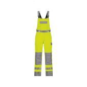 Dassy Bretelbroek Colombia COPES77 Fluogeel/Grafietgrijs Maat 54 Kort