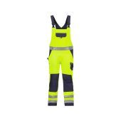 Dassy Bretelbroek Toulouse PESCO74 Fluogeel/Marineblauw Maat 54 Lang