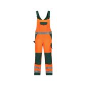 Dassy Bretelbroek Toulouse PESCO74 Fluo-oranje/Flessengroen Maat 62